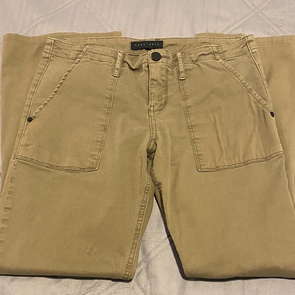 Sanctuary Women's Kakhi Green Utility Pants Size 29 - Picture 2 of 6